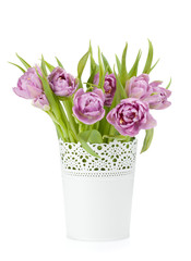 Pink tulips bouquet
