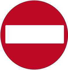 Obraz premium prohibition sign