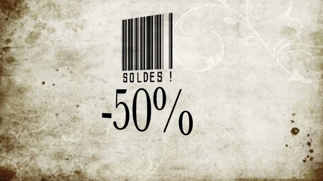 vid&eacute;o soldes -50%