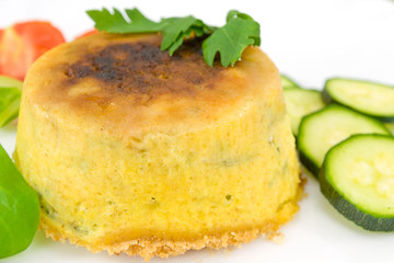 tortino di zucchine ripieno di ricotta