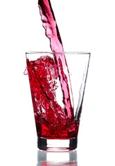 Red water splash