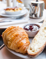 coffee and croissants