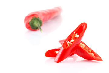 Red chili slices