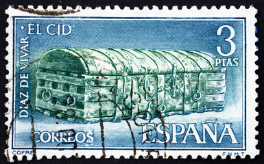 Postage stamp Spain 1962 El Cid’s Treasure Chest, El Cid Campead