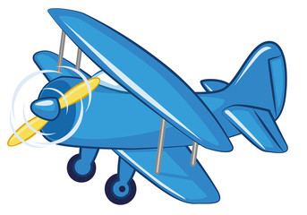 Blue airplane