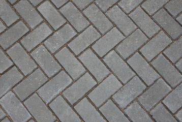 New Block Paving in Herringbone Pattern