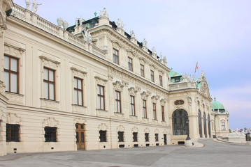 Fototapeta na wymiar Belvedere Castle w Wiedniu