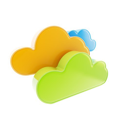 Cloud computing technology icon