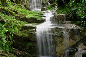 Obraz premium waterfall in Italian forest