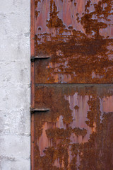 rusty metal door
