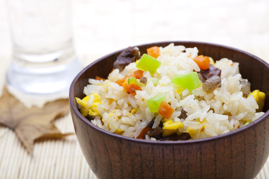 Chinese food - a bowl of fried rice