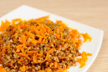 Buckwheat porridge with carrots
