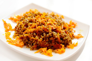 Buckwheat porridge with carrots