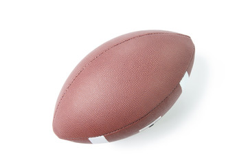 American football ball, isolated on white
