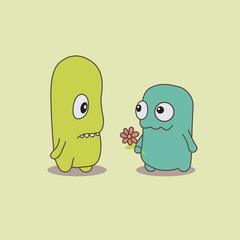 cartoon funny monsters