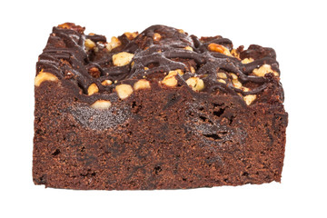 cake truffle with black chocolate sauce