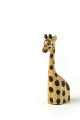 Wooden giraffe ornament