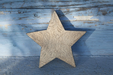 Weihnachtsstern in Blau