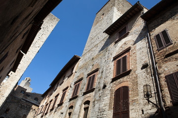 Fototapeta na wymiar San Gimignano towers, Tuscany, Italy