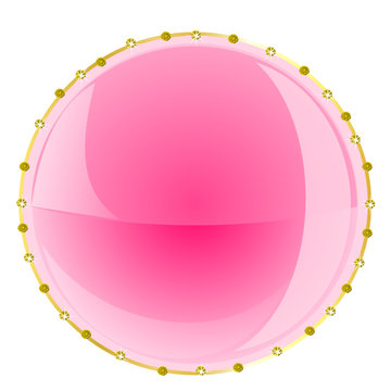 Pink web button