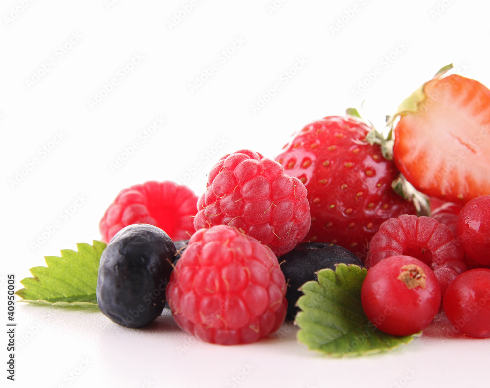 Poster assortment of berries