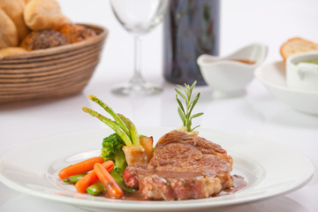 Grilled steak