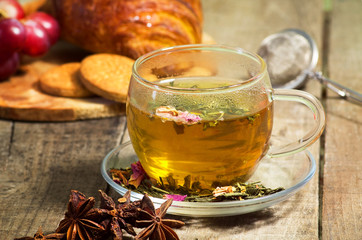 green tea infusion cup