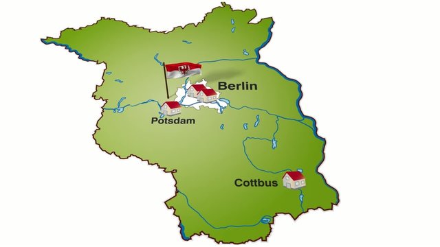 Berlin mit wehender Flagge