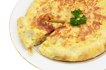 spanish omelet of potatoes