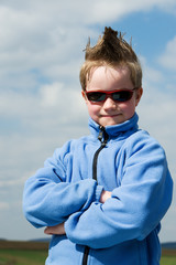 boy with sylish hair