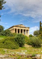Fototapeta na wymiar Temple of Hephaestus, Athens, Greece