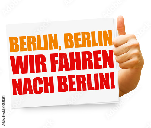 "BERLIN, BERLIN Wir fahren nach Berlin! Button, Icon" Stockfotos und ...