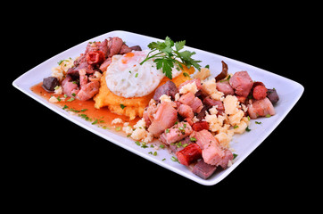 Romanian traditional pork steak