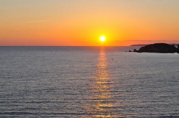 Fototapeta premium Algarve, pôr-do-sol