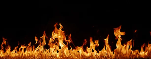 Photo sur Plexiglas Flamme Panorama des flammes