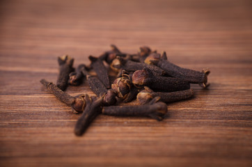 Closeup of cinnamon sticks and anise stars spices