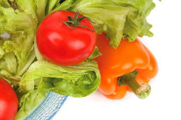 Plate of fresh salad