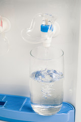 pouring a glass of water