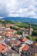 Naklejka na ściany i meble Panoramiczny widok z Bardi. Emilia-Romania. Włochy.