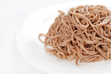 plate of buckwheat  noodles