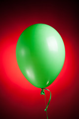 festive green air balloon