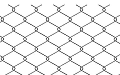 Fototapeta premium 3d render of wire fence