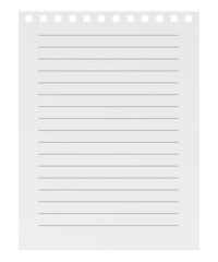 3d render of small paper for notes