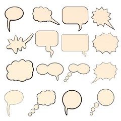 3d render of speech bubbles