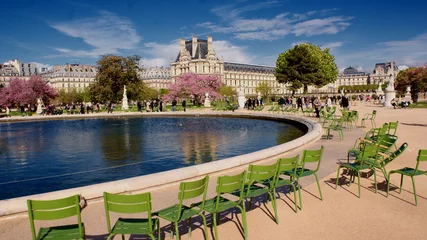 Zelfklevend Fotobehang Tuilerieën in de lente © catalinka