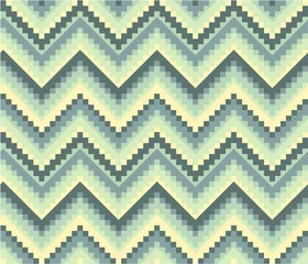 Papier Peint photo Lavable Zigzag Motif géométrique sans couture dans un style ethnique