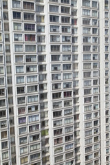 Hochhausfassade in Paris, Frankreich