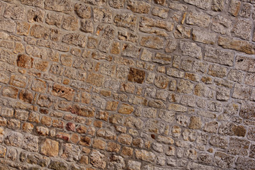 Gelbe Sandsteinmauer