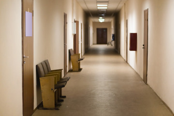 Corridor in public institution