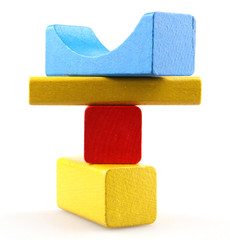 Wooden building blocks